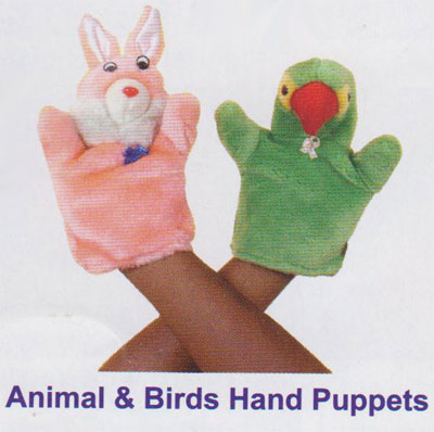 Manufacturers Exporters and Wholesale Suppliers of Animal Birds Hand Puppets New Delhi Delhi